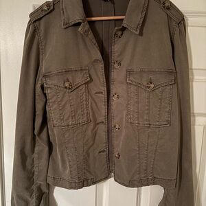 PAIGE Utility Jacket in Olive
